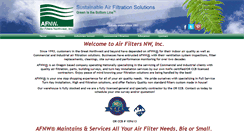 Desktop Screenshot of airfiltersnw.com